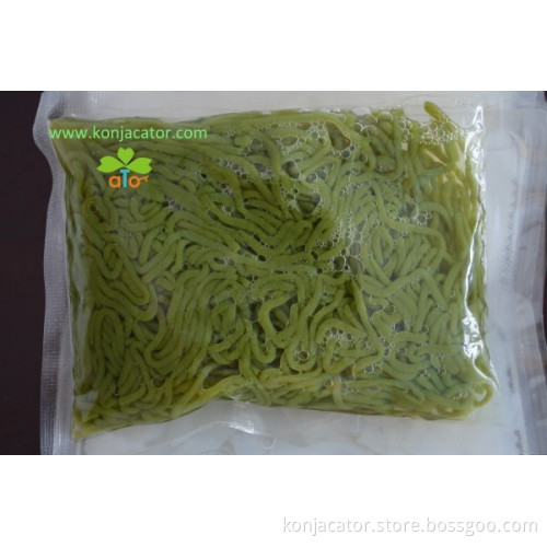 Konjac instant noodles/shirataki ramen/ konnyaku pasta with spinach help digestion